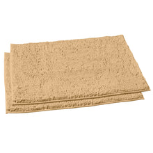 Load image into Gallery viewer, Microfiber Rectangular Rugs, 23x36 Inch 2 Pack Set, Beige
