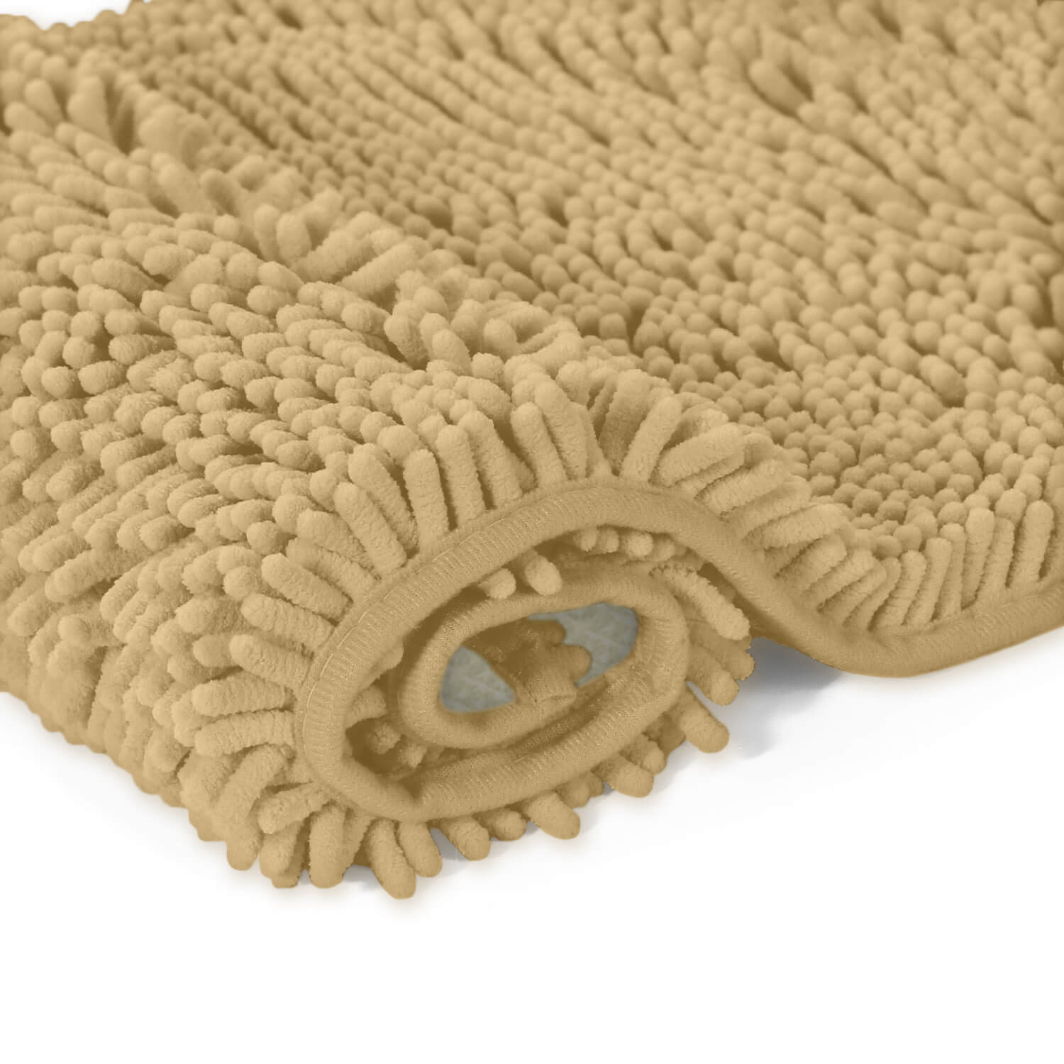 Chenille Bathroom Rugs and Mats Sets Soft Cozy Plush Rug for Tub Quick Dry  Bathmat 2 Piece Set 20 x 32 and 16 x 24 Beige 