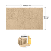 Load image into Gallery viewer, Rectangle Microfiber Bathroom Rug, 15x23 inch, Birch
