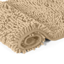 Load image into Gallery viewer, Luxury Chenille Bathroom Rugs 2-Piece Bath Mat Set, Small, Birch
