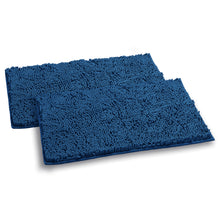 Load image into Gallery viewer, Microfiber Rectangular Rugs, 23x36 Inch 2 Pack Set, Blue
