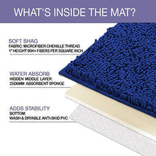 Load image into Gallery viewer, Luxury Microfiber 2-Piece Toilet &amp; Bath Mat Set, XL, Blue
