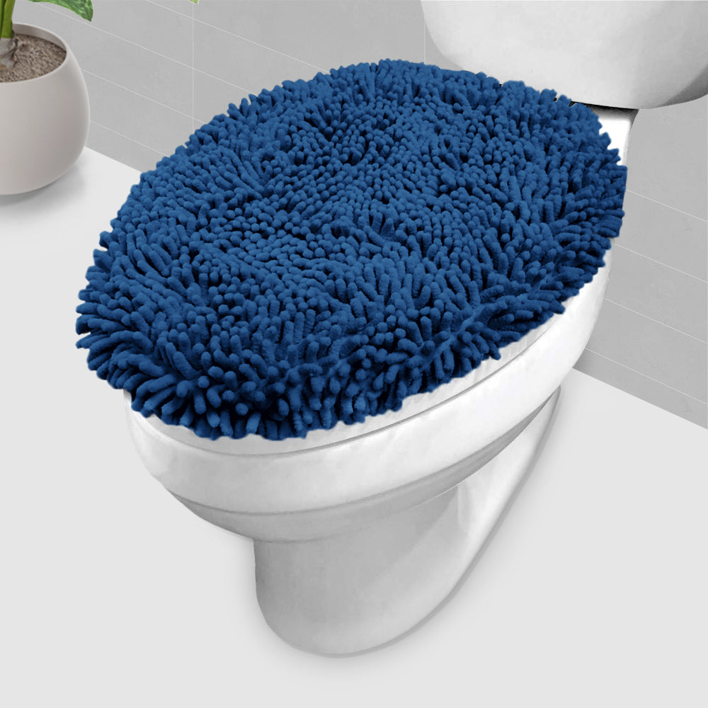 LuxUrux Toilet Lid Cover, Elongated, Blue
