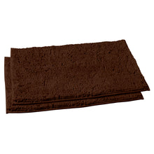 Load image into Gallery viewer, Microfiber Rectangular Mats, 20x30 Inch 2 Pack Set, Brown
