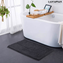 Load image into Gallery viewer, Rectangle Microfiber Bathroom Rug, 24x39 inch, Charcoal
