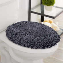 Load image into Gallery viewer, LuxUrux Toilet Lid Cover, Round, Charcoal
