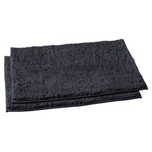 Load image into Gallery viewer, Microfiber Rectangular Mats, 20x30 Inch 2 Pack Set, Charcoal Gray
