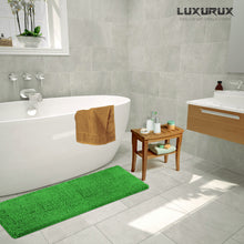 Load image into Gallery viewer, Rectangle Microfiber Bathroom Rug, 27x47 inch, Green
