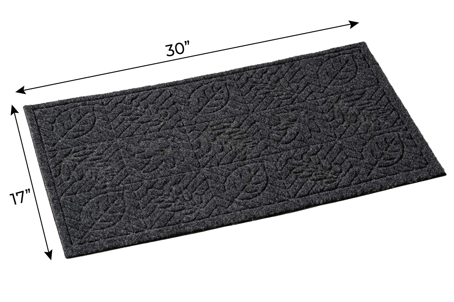 LuxUrux Durable Rubber Door Mat, Heavy Duty Doormat, Indoor