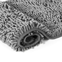 Load image into Gallery viewer, Bathroom Rugs Luxury Chenille 2-Piece Bath Mat Set, Large, Light Grey
