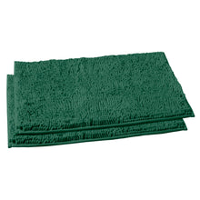 Load image into Gallery viewer, Microfiber Rectangular Mat Mini Set, 16x24 Inch 2 Pack Set, Kelly Green
