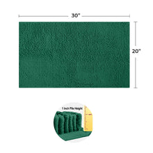 Load image into Gallery viewer, Microfiber Bathroom Rectangle Rug, 20x30 Inch, Kelly Green

