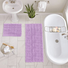 Load image into Gallery viewer, 2 Piece Rectangular Bath Rug Set, 15x23 + 27x47 inch, Lavender
