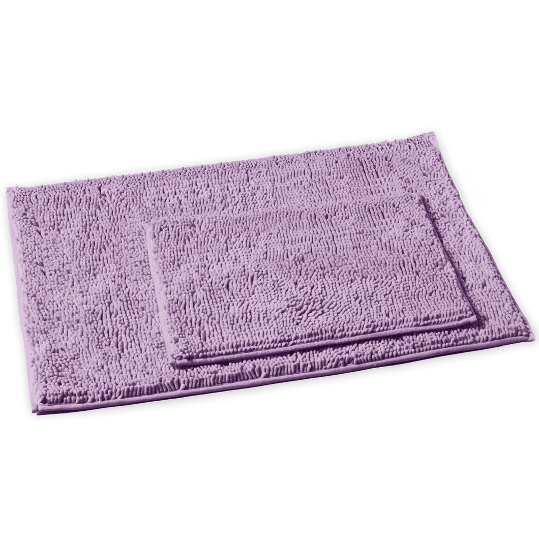 2-Piece Rectangular Mats Set, Large, Lavender