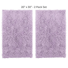 Load image into Gallery viewer, Microfiber Rectangular Mats, 20x30 Inch 2 Pack Set, Lavender
