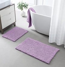 Load image into Gallery viewer, Rectangular 2 Piece Bath Rug Set | 20x30 + 15x23 inch | Lavender
