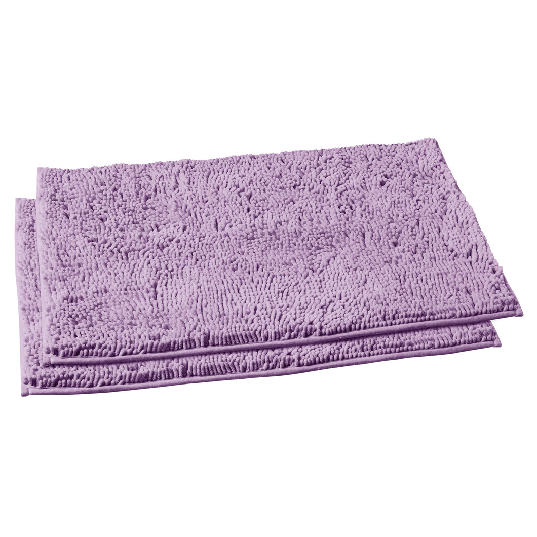 Microfiber Rectangular Mats, 20x30 Inch 2 Pack Set, Lavender