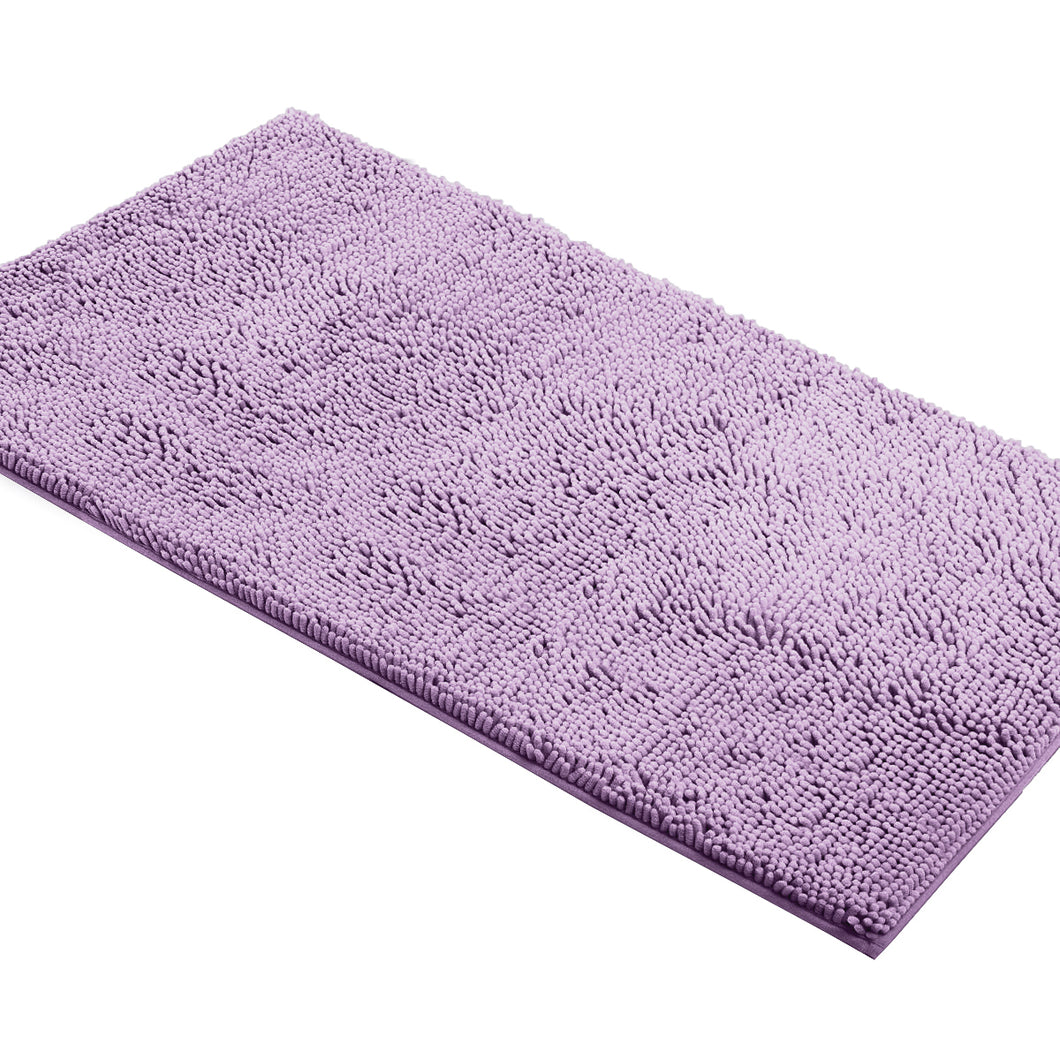 Rectangle Microfiber Bathroom Rug, 27x47 inch, Lavender