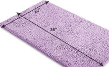 Load image into Gallery viewer, Rectangle Microfiber Bathroom Rug, 24x36 inch, Lavender
