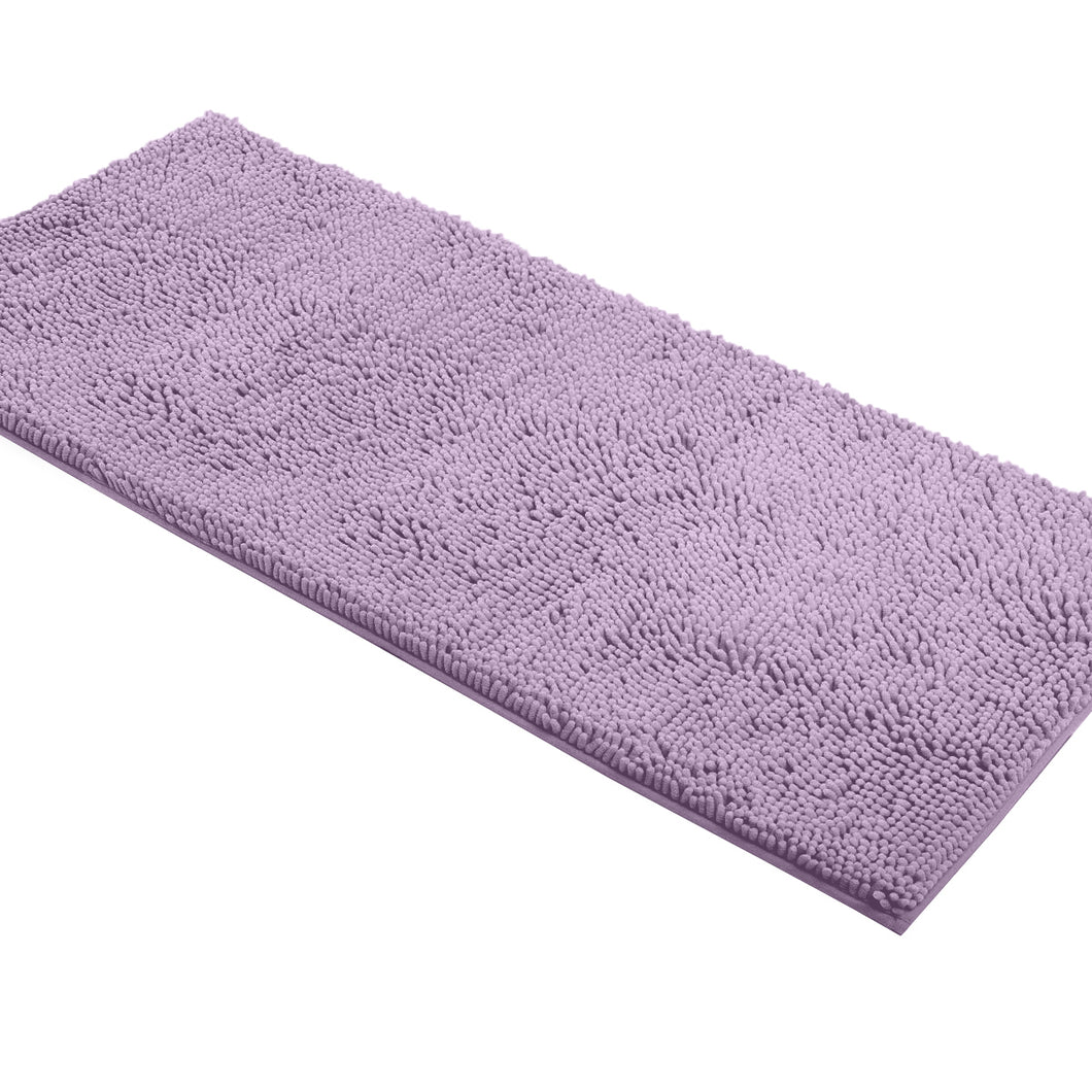 Runner Microfiber Bathroom Rug, 21x59 inch, Lavender