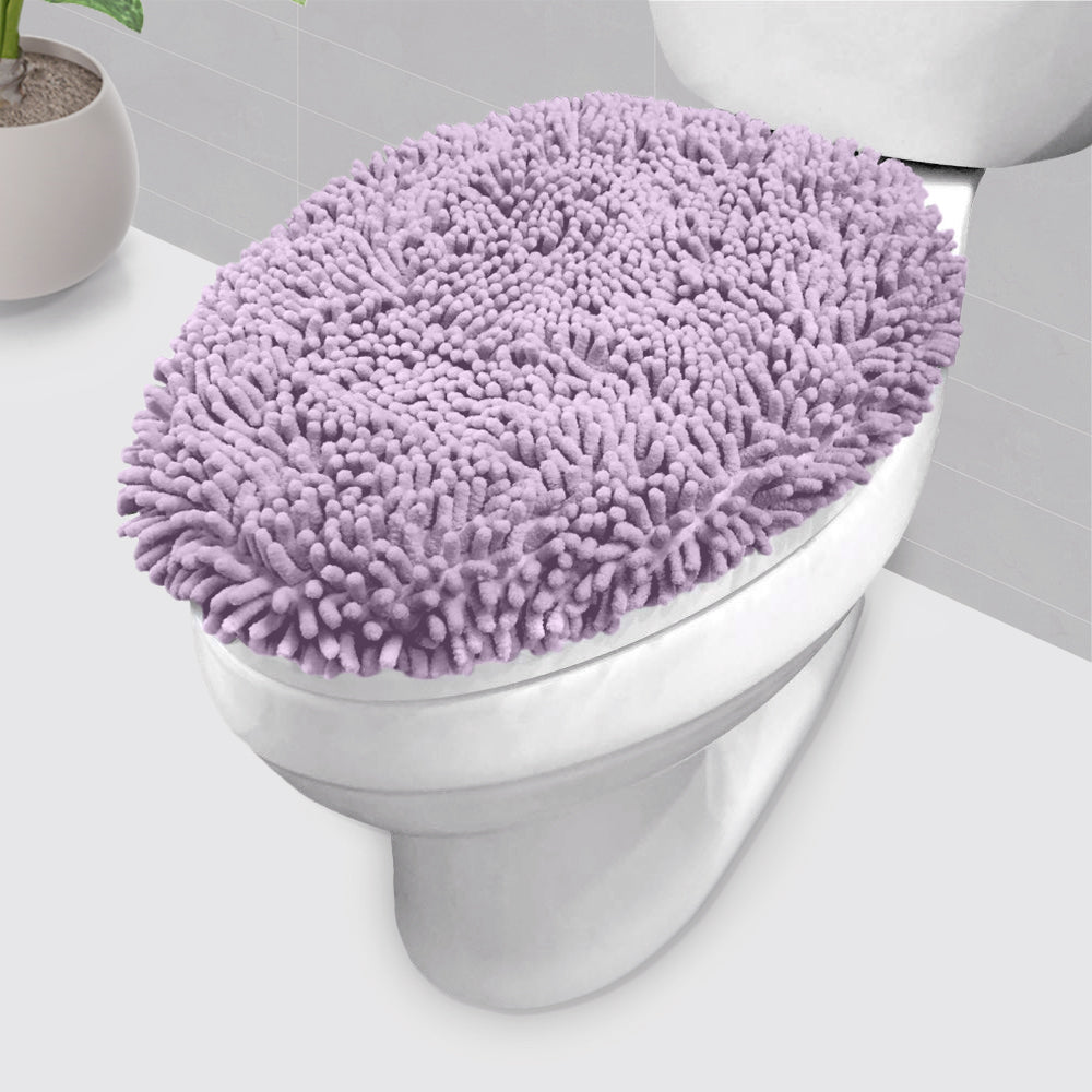 LuxUrux Toilet Lid Cover, Elongated, Lavender