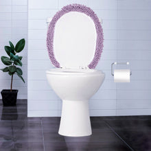 Load image into Gallery viewer, LuxUrux Toilet Lid Cover, Round, Lavender
