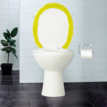 Load image into Gallery viewer, LuxUrux Toilet Lid Cover, Round, Lemon Yellow
