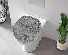 Load image into Gallery viewer, LuxUrux Toilet Lid Cover, Elongated, Light Grey
