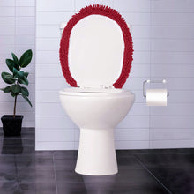 Load image into Gallery viewer, LuxUrux Toilet Lid Cover, Round, Maroon
