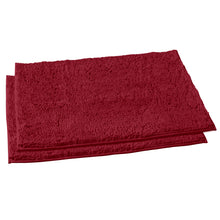 Load image into Gallery viewer, Microfiber Rectangular Rugs, 23x36 Inch 2 Pack Set, Maroon-red
