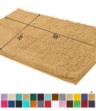 Load image into Gallery viewer, Rectangle Microfiber Bathroom Rug, 24x39 inch, Marzipan
