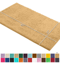 Load image into Gallery viewer, Rectangle Microfiber Bathroom Rug, 27x47 inch, Marzipan

