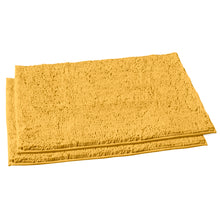 Load image into Gallery viewer, Microfiber Rectangular Rugs, 23x36 Inch 2 Pack Set, Mustard

