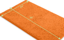 Load image into Gallery viewer, Rectangle Microfiber Bathroom Rug, 24x36 inch, Orange
