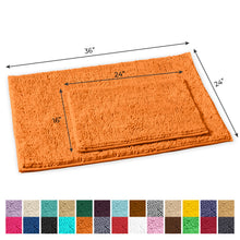 Load image into Gallery viewer, 2-Piece Rectangular Mats Set, Large, Orange
