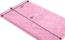Load image into Gallery viewer, Rectangle Microfiber Bathroom Rug, 24x36 inch, Pink
