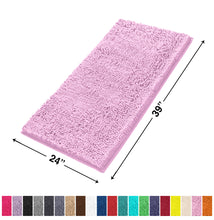 Load image into Gallery viewer, Rectangle Microfiber Bathroom Rug, 24x39 inch, Pink
