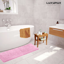 Load image into Gallery viewer, Rectangle Microfiber Bathroom Rug, 27x47 inch, Pink
