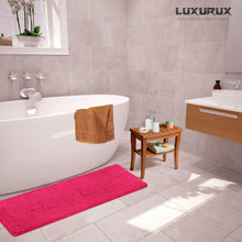 Load image into Gallery viewer, Rectangle Microfiber Bathroom Rug, 27x47 inch, Hot Pink
