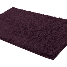 Load image into Gallery viewer, Rectangle Microfiber Bathroom Rug, 24x39 inch, Plum

