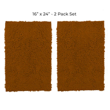 Load image into Gallery viewer, Microfiber Rectangular Mat Mini Set, 16x24 Inch 2 Pack Set, Pumpkin
