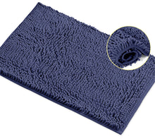 Load image into Gallery viewer, Rectangle Microfiber Bathroom Rug, 15x23 inch, Blue-purple
