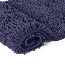 Load image into Gallery viewer, Rectangle Microfiber Bathroom Rug, 24x36 inch, Blue-purple
