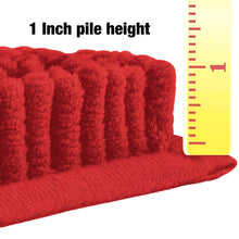 Load image into Gallery viewer, Bathroom Rugs Luxury Chenille 2-Piece Bath Mat Set, Large, Red
