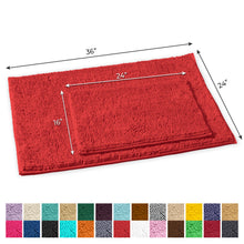 Load image into Gallery viewer, 2-Piece Rectangular Mats Set, Large, Red

