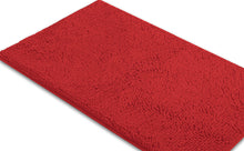 Load image into Gallery viewer, Rectangle Microfiber Bathroom Rug, 24x36 inch, Red

