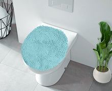 Load image into Gallery viewer, LuxUrux Toilet Lid Cover, Round, Spa-Blue
