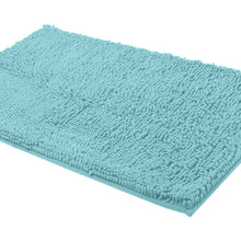 Load image into Gallery viewer, Rectangle Microfiber Bathroom Rug, 24x39 inch, Spa Blue
