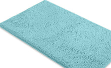 Load image into Gallery viewer, Rectangle Microfiber Bathroom Rug, 24x36 inch, Spa Blue
