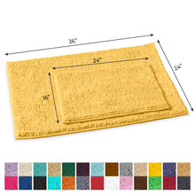 Load image into Gallery viewer, 2-Piece Rectangular Mats Set, Large, Yellow
